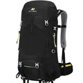 Black 60L Hiking Backpack with Rain Cover - Internal Frame Outdoor Gear