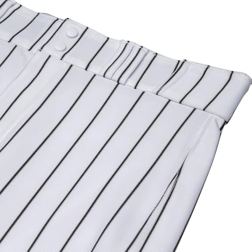 Champro Men's Triple Crown 2.0 Open Bottom Baseball Pants - Medium White & Black
