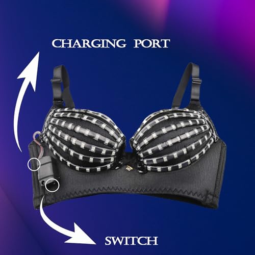 Women’s LED Light Up Bra for Rave Festival Nightclub Party Wear