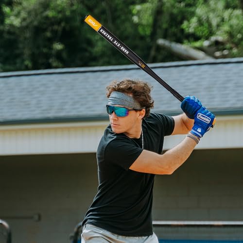 Hand-Eye Trainer Bat with Skinny Barrel - Youth Black and Yellow
