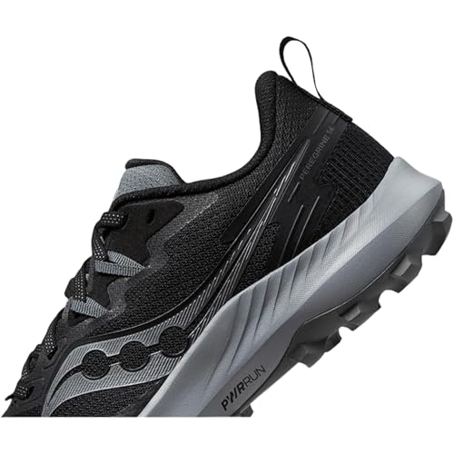 Saucony Women's Peregrine 14 Sneakers Black/Carbon 7.5 Trail Running Shoes