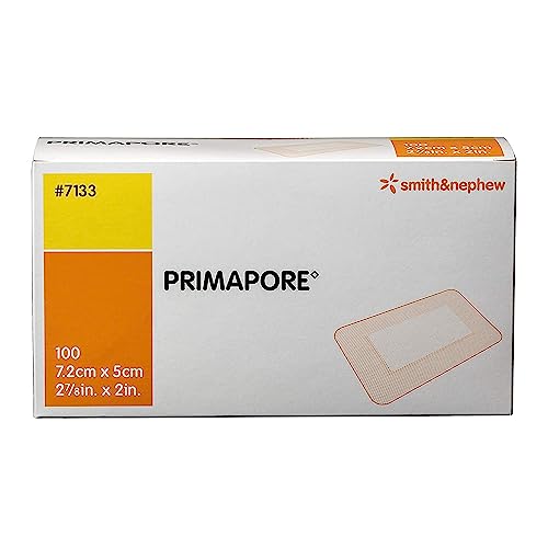 Medical Adhesive Wound Dressing Pack of 100 - Highly Absorbent, Low-Adherent