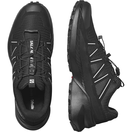 Salomon Men’s Speedcross Peak Trail Running Shoes - 10 / Black/Black/Glacier Gray
