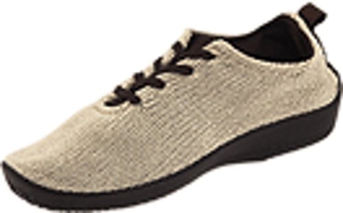 Arcopedico Women's LS 1151 Lace-Up Support Shoes - Beige, Size 6.5, Vegan, Travel-Friendly