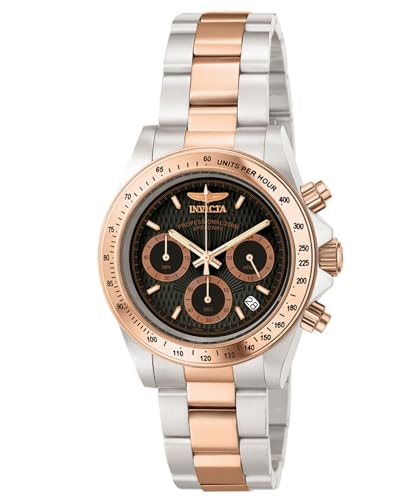 Invicta Speedway Men's 39mm Quartz Watch with Black Dial - Stainless Steel