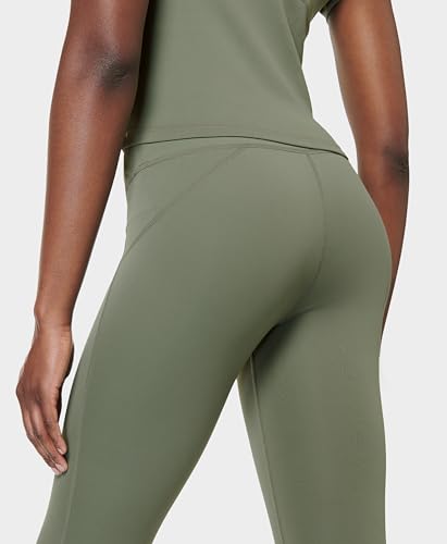 Sweaty Betty Women's All Day High Waist 7/8 Yoga Leggings - Umbra Green Small