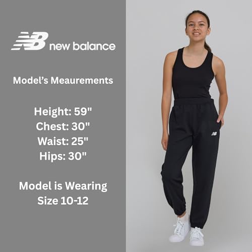 Girls Fleece Joggers 3-Pack - Black, Grey, Magenta | Sizes 14-16