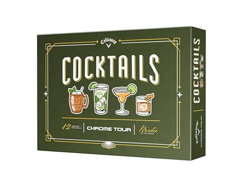 Callaway Chrome Tour 2026 Golf Balls - Truvis Cocktails, One Dozen