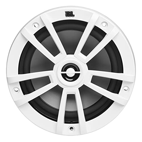 Marine 6.5 Inch Two-Way Waterproof Speaker - White, 60W RMS