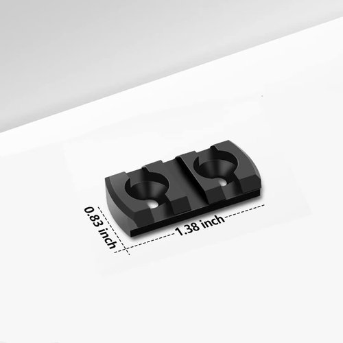 Anovo Aluminum Standard Rail Accessory Set - Single-Sided with 3-3-5-5-7-7 Slots