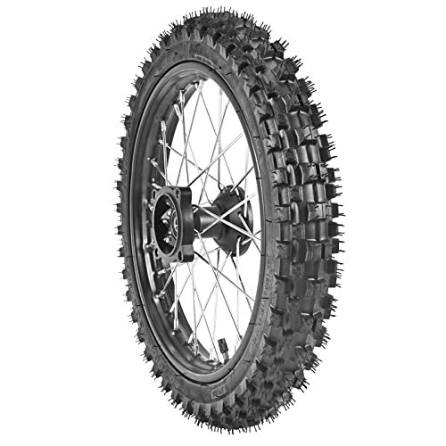 TRKIMAL 60/100-14 Front Dirt Bike Tire Rim with 12mm Bearing for Pit Bikes