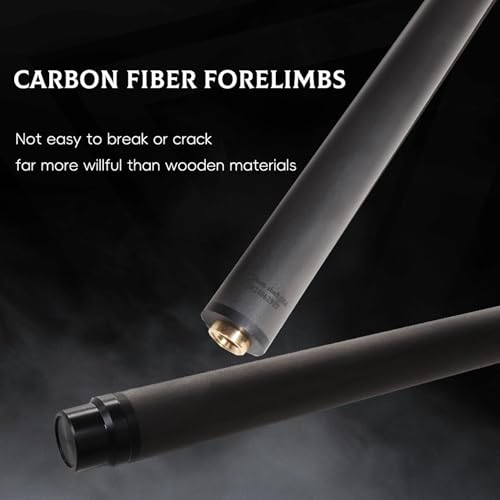 Uniloc 11.8-21.4-765 Carbon Fiber Billiard Cue Shaft Black Tech Performance
