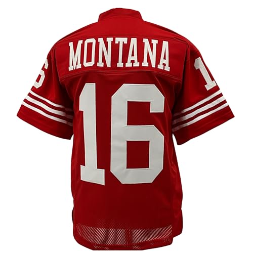 Joe Montana San Francisco Red Football Jersey X-Large Unisex S-5XL Custom Sewn
