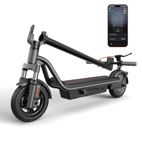 AOTOS M1 Electric Scooter Orange - 20 MPH, 28 Miles Range, Dual Suspension