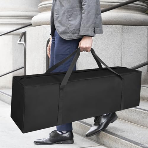 Extra Large 52-Inch Sports Duffle Bag 160L Travel Luggage Set - Black 2 Pack