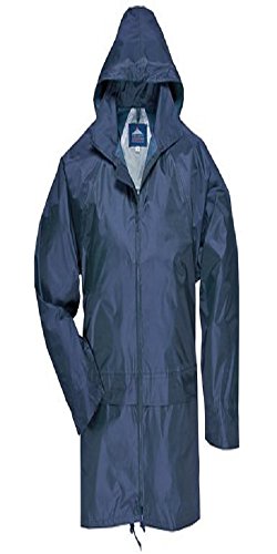 Portwest US440 Classic Waterproof Packable Rain Jacket - Large Black