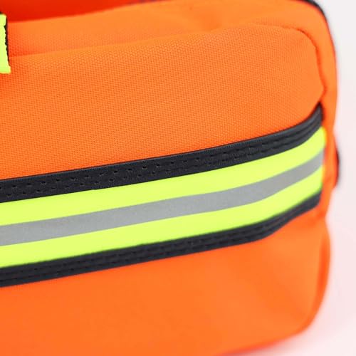 Lightning X Large EMT Trauma Jump Bag with Dividers Fluorescent Orange – EMS First Responder Medical Bag
