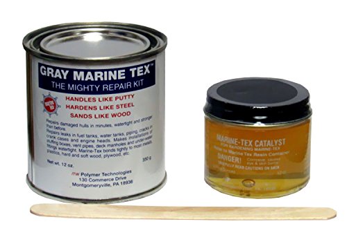 Marine TEX 14 oz Gray Marine Epoxy Repair Kit for Watercraft