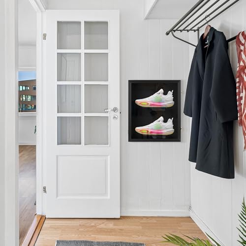 Wall Mount Clear Acrylic Shoe Display Case for Sneakers & Sports Shoes