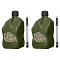 VP Racing 3846-CA 5.5 Gallon Square Utility Jug with Camo Design & 14" Hose (2 Pack)