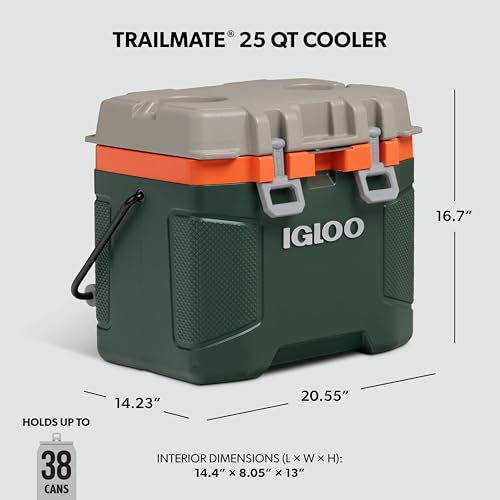 Igloo Trailmate Cooler 25 Qt Insulated Hard Shell Ice Chest - Sportsman Variant