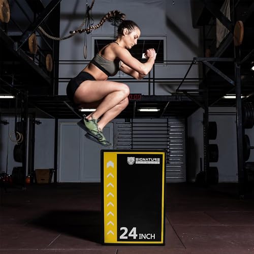 16 x 20 x 24 Inch Foam Plyometric Jump Box - 3-in-1 Home Gym Equipment