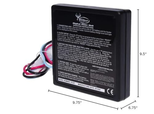 Wildgame Innovations Trophy Hunter 12V Digital Feeder Kit - Solid, Weather-Resistant, Easy Setup