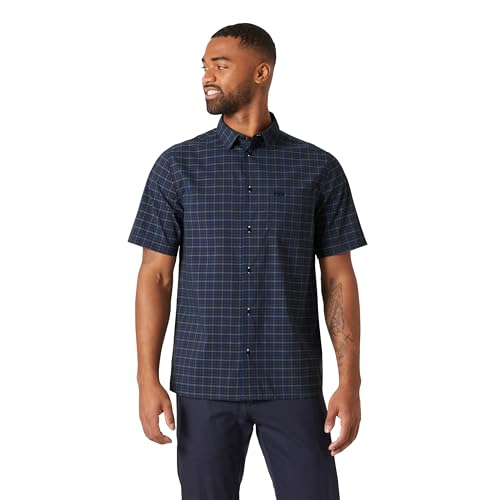 Helly Hansen Fjord QD Short Sleeve Shirt 2.0 Large Navy - Quick-Dry Sailing Top