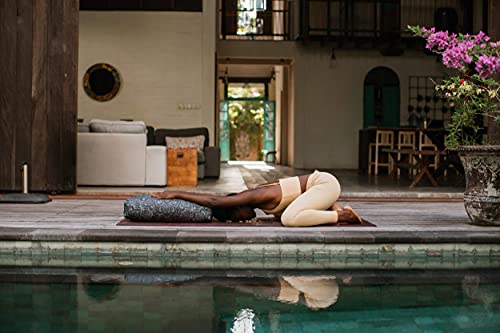 Mandala Charcoal Yoga Bolster - Eco-Friendly Supportive Cushion for Yoga & Meditation