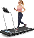 Dark Blue Walking Treadmill Pad with 0–8% Incline, 2.5HP for Home & Office