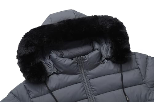 Women's Plus Size Thermal Down Coat Parka - Warm Winter Outerwear