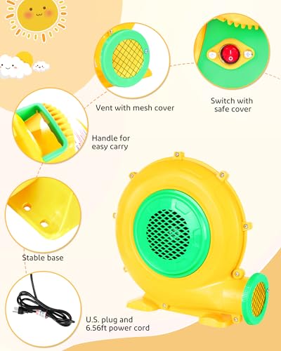Step4Fun 480W Bounce House Air Blower for Inflatables - Indoor & Outdoor