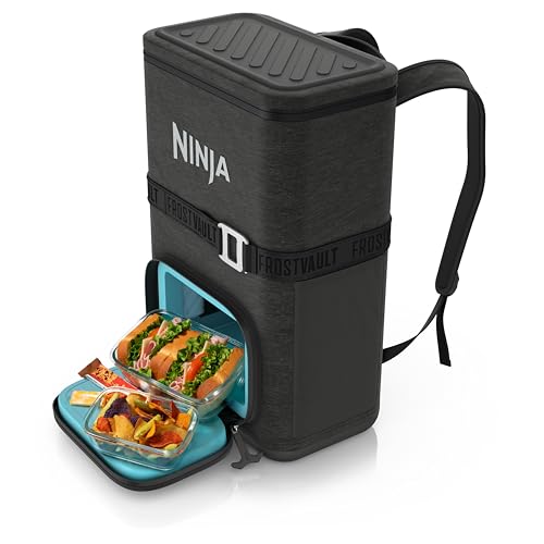 Ninja FrostVault Go Soft Backpack Cooler - Charcoal Gray, 24 Can Variation