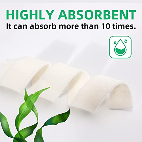 Silver Calcium Alginate Wound Dressings - Absorbent Painless Treatment for Burns Ulcers 6 Pack