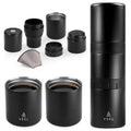 VSSL Nest Pour Over Coffee Kit - Black | Portable Camping Coffee Maker with Mugs