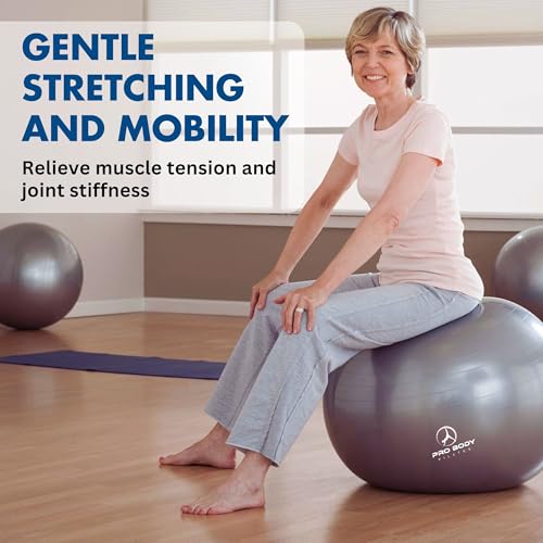 ProBody Pilates Yoga Ball 65cm - Vibrant Exercise Ball for Yoga & Fitness