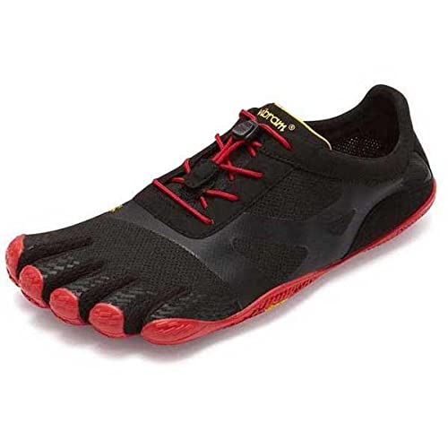 Vibram Men's FiveFingers KSO EVO Barefoot Cross-Training Shoe 7.5-8 US Black/Red