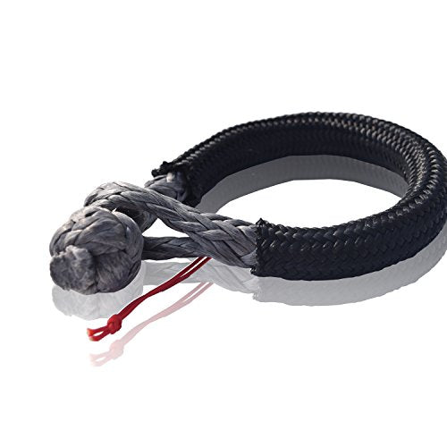 Soft Shackle for Off-Road Vehicles ATV UTV Marine Camping 1/4"x80mm Grey
