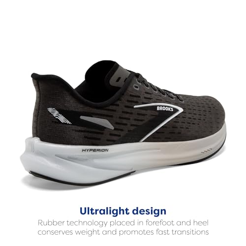 Brooks Women's Hyperion Neutral Running Shoe - Gunmetal/Black/White, Size 11