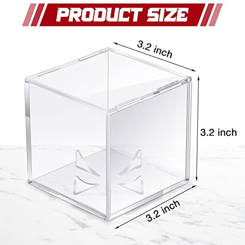 Chumia Baseball Display Case 3.15 Inch Clear Acrylic Cube Holder - Variation 32
