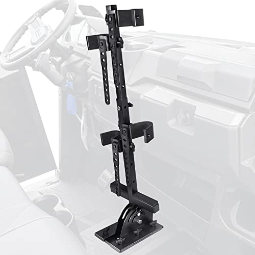 Adjustable Vertical Gun Rack for UTV & Golf Cart – Heavy-Duty Steel Mount