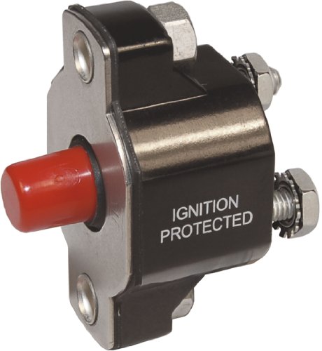 60A DC Weatherproof Push Button Circuit Breaker - Medium Duty Safety Switch