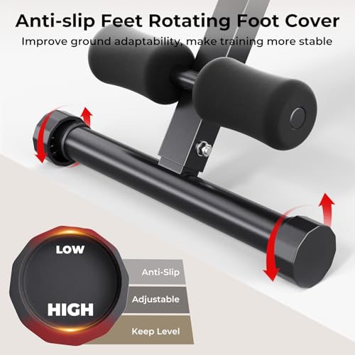 XL Adjustable Weight Bench for Home Gym - 660lb Capacity, Foldable & Multi-Functional