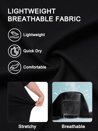 Big & Tall Men's Polo Shirt - UPF 50+ Quick Dry 3X-Large Black