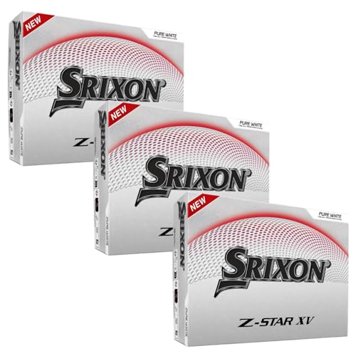 Srixon Z-Star XV 9 Golf Balls 36 Pack White Tour-Level Distance & Spin