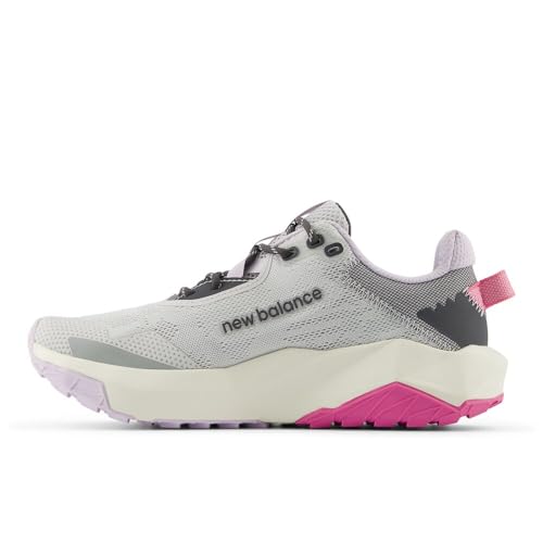 New Balance Women's DynaSoft Nitrel V6 Trail Running Shoes Grey Magnet Pink, Size 6