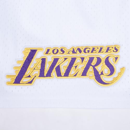 Pro Standard Mens NBA Los Angeles Lakers Mesh Shorts - Medium White