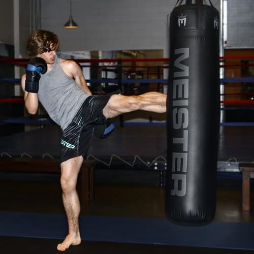 Black 100lb Heavy Bag for Boxing MMA Muay Thai - Meister