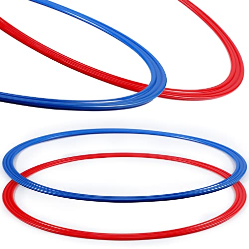 Libima 24 Pcs 15.8 Inch Exercise Hoop Obstacle Course Ring Set - Large Plastic Fitness Rings
