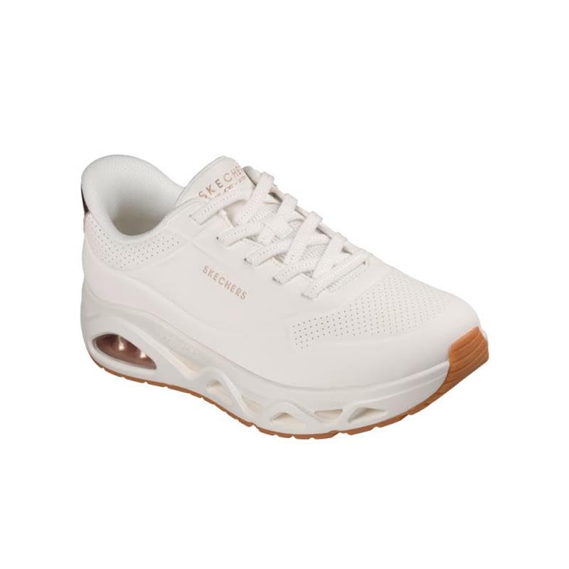 Skechers Women's Uno Step-Glide Slip-On Sneakers - White, 6